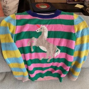 Mini boden unicorn sweater